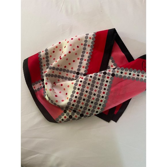 Oscar de la Renta Silk Scarf Geometric MCM Vintage - Picture 3 of 6